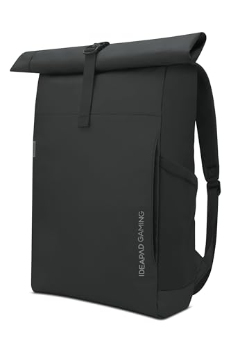 Lenovo IdeaPad Gaming Modern Backpack - Mochila para Jugadores (Ultra Durable, Ultra Ligera, Resistente al Agua) Plástico Reciclado - Negro