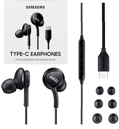 Samsung Auriculares USB tipo C EO-IC100, con sonido de AKG, negros