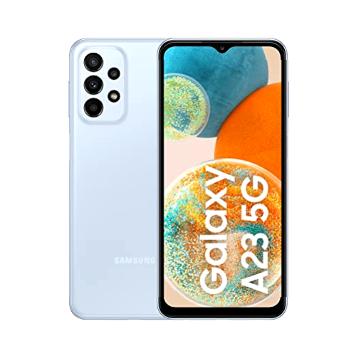 Samsung Galaxy A23 5G (128 GB) Azul Claro - Smartphone Android de 4 GB de RAM, Teléfono Móvil Libre con batería de 5000 mAh y pantalla de 6,4'' (Versión ES)