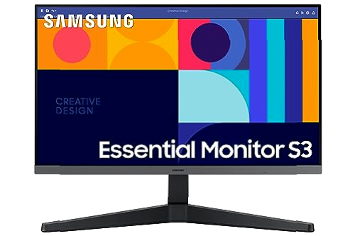 Samsung LS24C332GAUXEN – Monitor S3 S33GC 24” con Panel IPS, Tasa de refresco 100Hz, AMD FreeSync, Modo Juego, Eye Saver & Less Screen Flickering, Negro