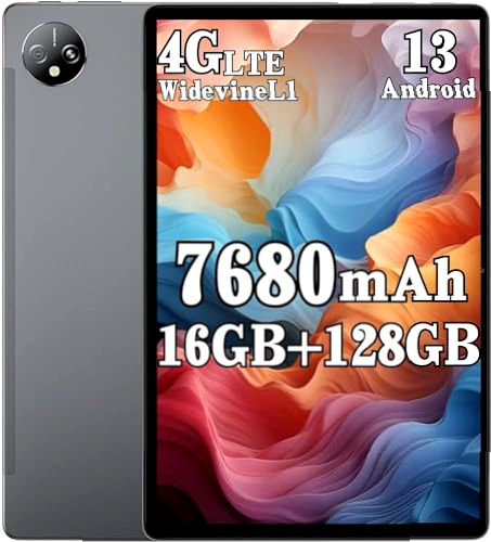 Blackview Tablet 10 Pulgadas Android 13 Tab80(2024), 16GB RAM+128GB ROM(1TB TF), Tablet con 4G LTE&5G WiFi, Tableta 7680mAh, 13MP Cámara, Widevine L1, Octa Core, GMS, GPS, Bluetooth 5.0
