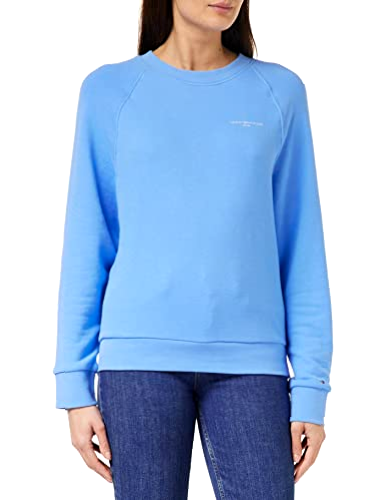 Tommy Hilfiger Mujer Sudadera 1985 Sin Capucha, Azul (Hydrangea Blue), XXS