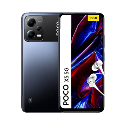 POCO X5 5G - Smartphone de 8+256GB, Pantalla de 6.67” 120Hz FHD+ AMOLED, Snapdragon 695, Camara 48MP AI Triple, 5000mAh, NFC, Negro (Versión ES + 3 años de garantía)
