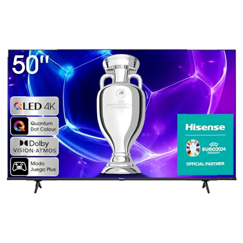 Hisense TV 50E7KQ - QLED Smart TV de 50 Pulgadas Televisor, Quantum Dot Colour, Dolby Vision,Dolby Atmos, Modo Juego PLUS, 60Hz VRR, Bluetooth&HDMI,control por voz televisor, VIDAA (2023)