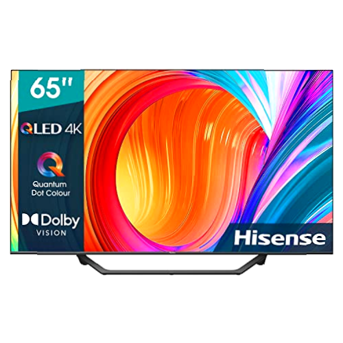 Hisense 65A76GQ QLED 2021 Series - Smart TV 65 pulgadas, 4K UHD, Dolby Vision HDR, Freeview Play, Alexa Built-in, HDMI 2.1, Bluetooth, certificación TÜV