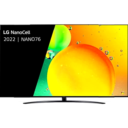 LG Televisor 86NANO766QA - Smart TV webOS22 86 pulgadas (217 cm) 4K Nanocell, Procesador Inteligente de Gran Potencia 4K a7 Gen 5 con IA, compatible con formatos HDR 10, H y HGiG