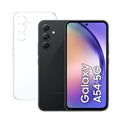 SAMSUNG Galaxy A54 5G (256GB, 8GB de RAM) Smartphone Android Color Negro, Pantalla Infinity-O FHD+ de 6,4 Pulgadas, Batería de 5000 mAh, Exclusivo Amazon (Versión española)